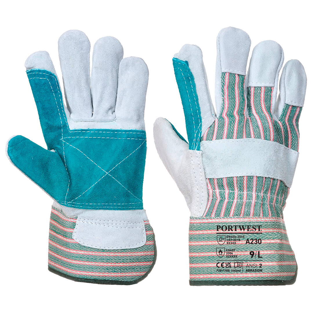 Leather Rigger 365 Cow Split Reinforced Palm Glove (Pack of 12)