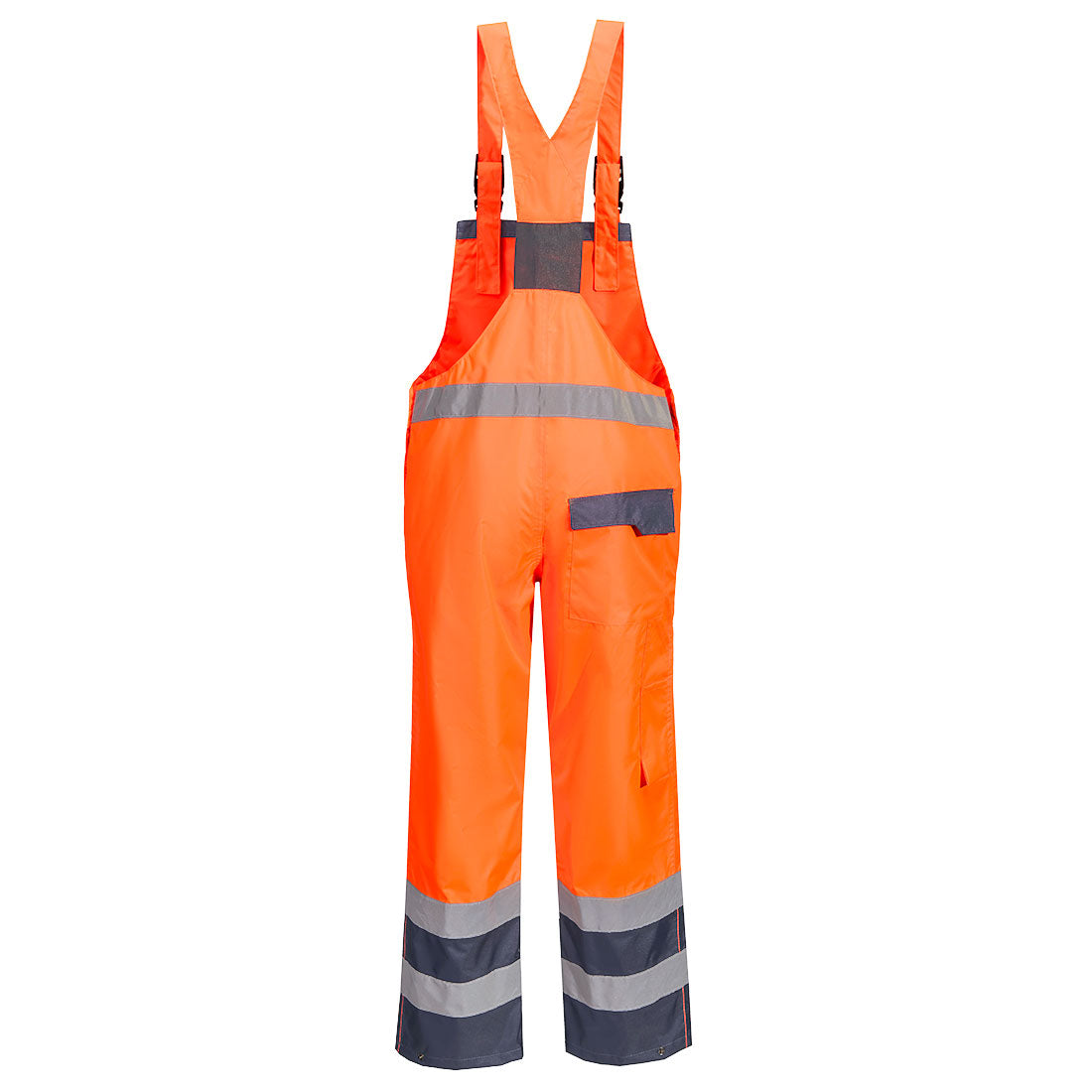 Hi-Vis Breathable Contrast Rain Bib and Brace