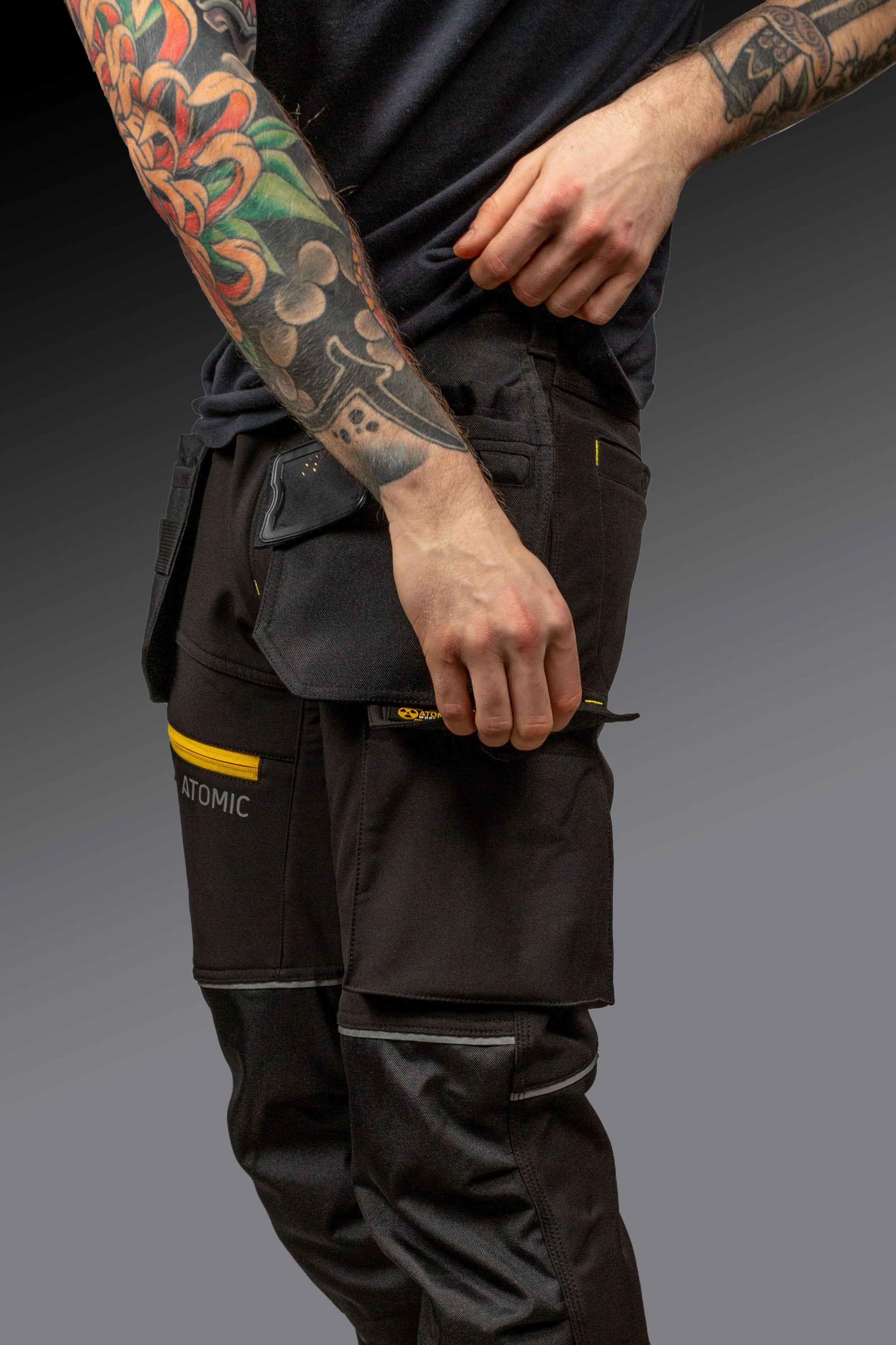 Atomic Workwear Slim Fit Softshell Trousers – Flexible, Durable & Weather-Resistant
